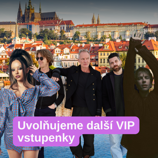 Dobrá zpráva: navýšili jsme kapacitu VIP, limitovaný počet vstupenek již v prodeji